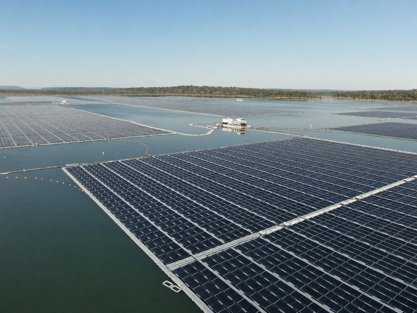 RUMSL Tata Power 126 MW Floating Solar Power Plant - Omkareshwar, Madhya Pradesh, India