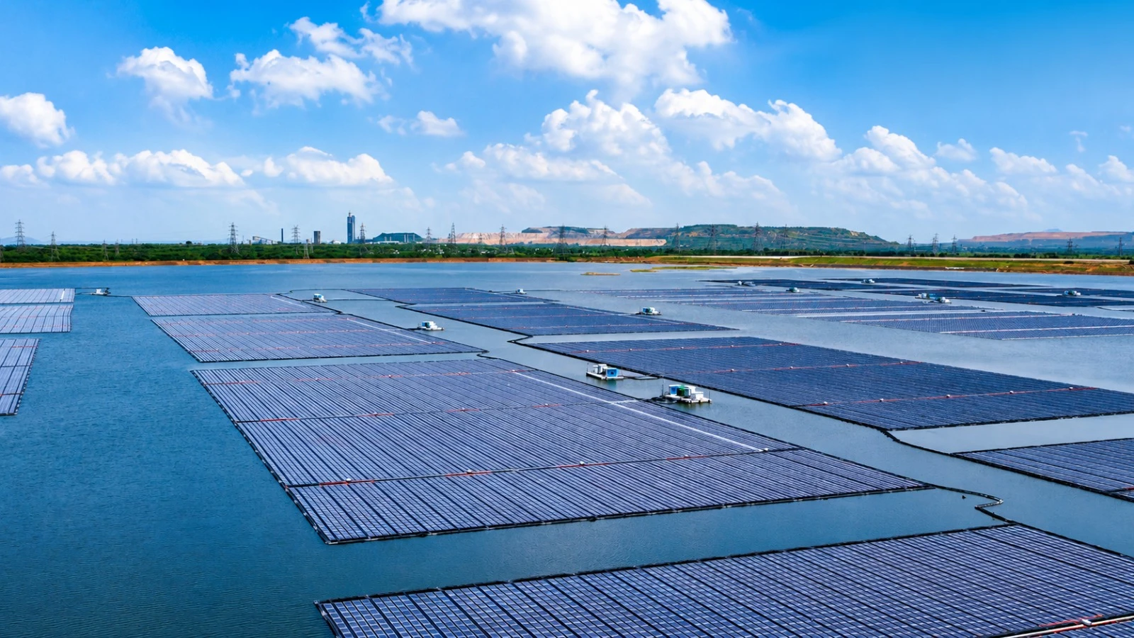 NTPC Ramagundam 130 MW Floating Solar Power Plant - Telangana, India