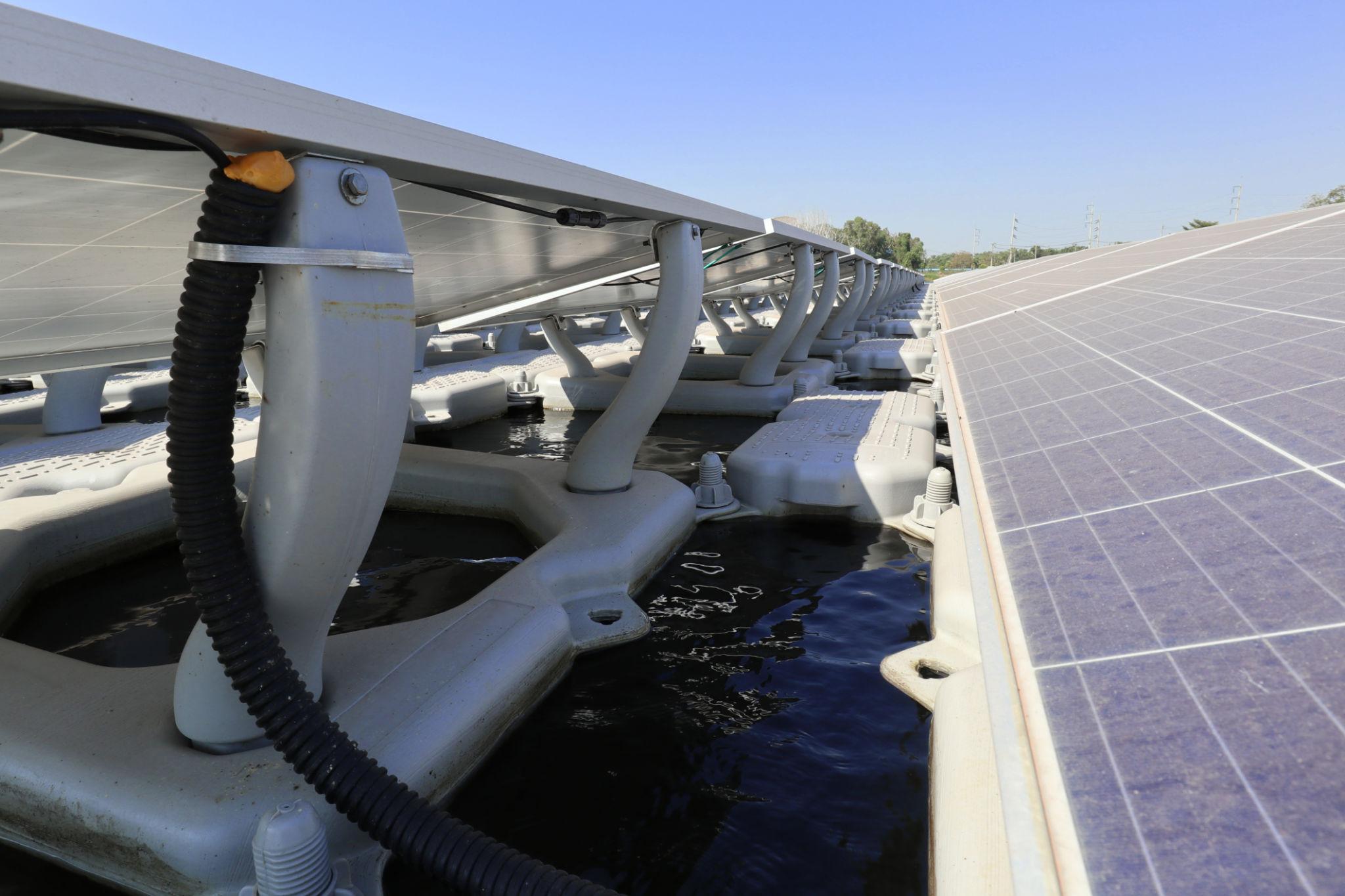 Solar energy project on water