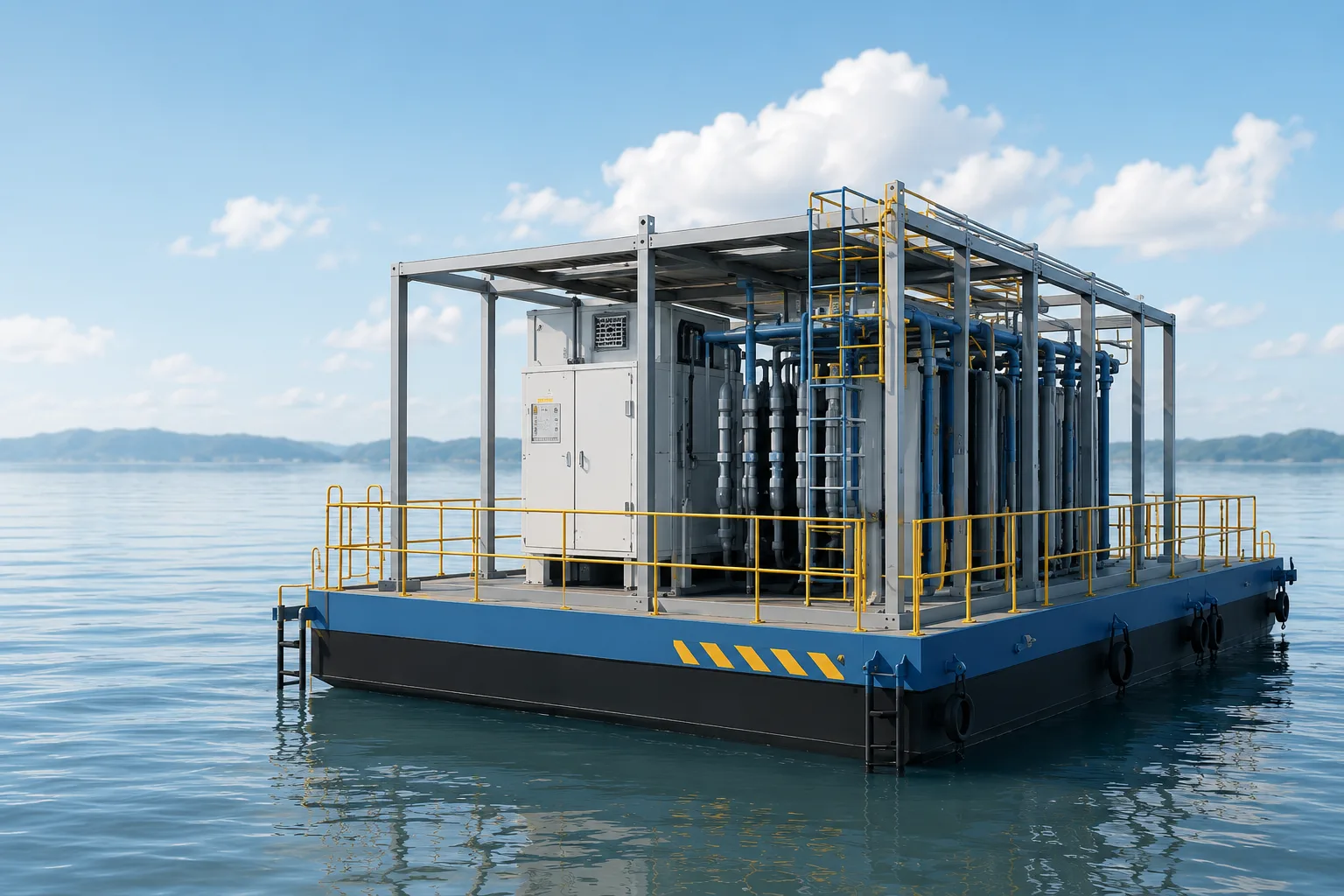 Floatex Utility Barge - Marine Infrastructure for Floating Solar